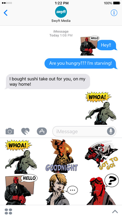 Hellboy Stickers by Dark Horse Comics screenshot 2