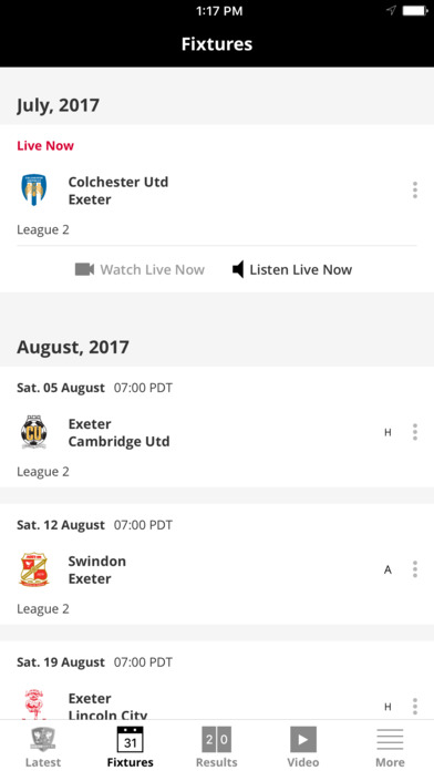 Exeter City Official App screenshot 2