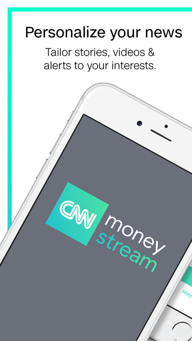 Screenshots of CNN MoneyStream for iPhone