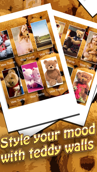 Wallpapers & Cute Backgrounds Teddy Bear Themes screenshot 2
