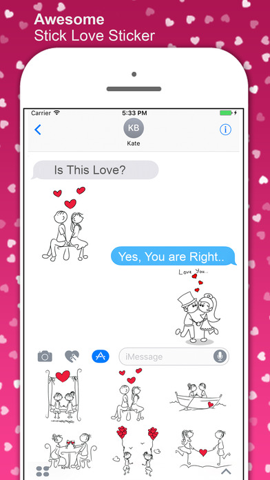 Love Couple Stickers Messages screenshot 4