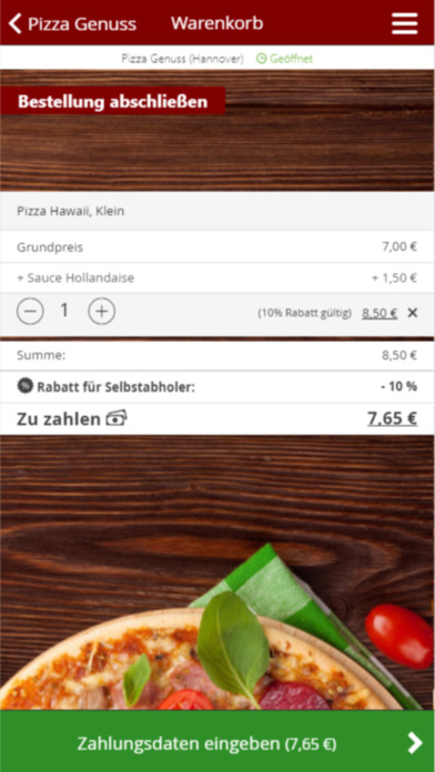 Pizza Genuss screenshot 2