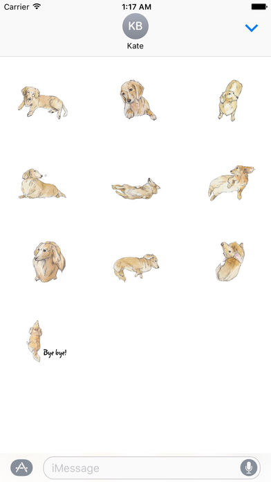 Weeniemoji - Miniature Dachshund Dog Sticker screenshot 3