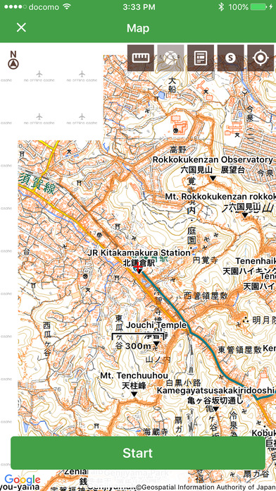 Japan Alps Hiking Map screenshot 4