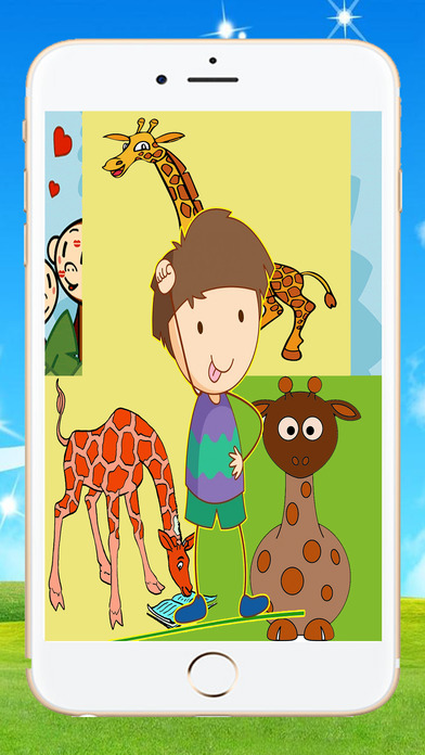 Magic Coloring Book Giraffe Zoo Game screenshot 3