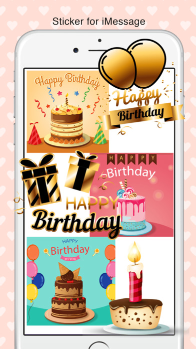 Happy Birthday Premium Stickers screenshot 3