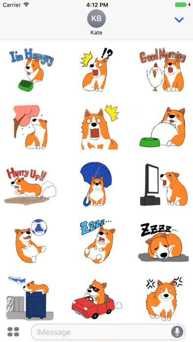 Dog Corgi Stickers screenshot 2