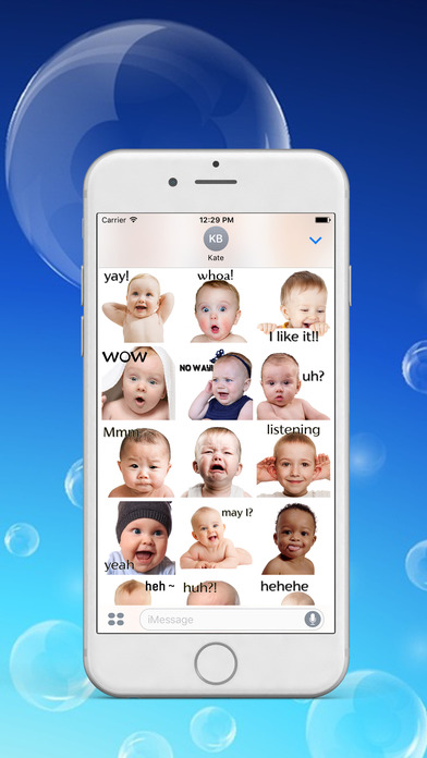 Adorable Baby Expression Stickers screenshot 3