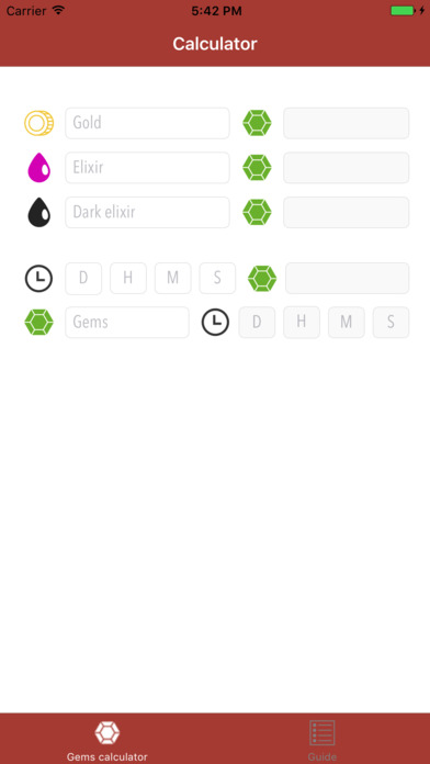 Guide & Gems Calculator for CoC screenshot 2