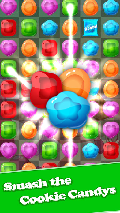 Cookie Candy match 3 game - Sweet puzzle mania fun screenshot 3