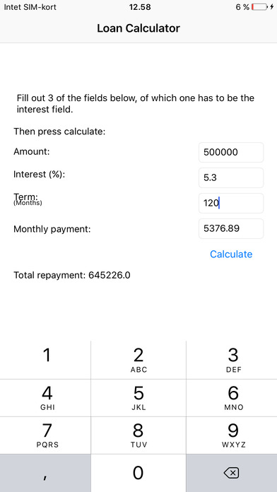 Loan Calculator: Calculate your loan! screenshot 2