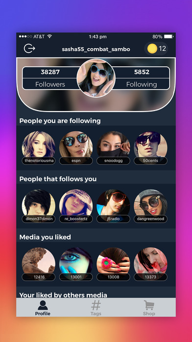 Get Followers & Likes Report for Instagram screenshot 2