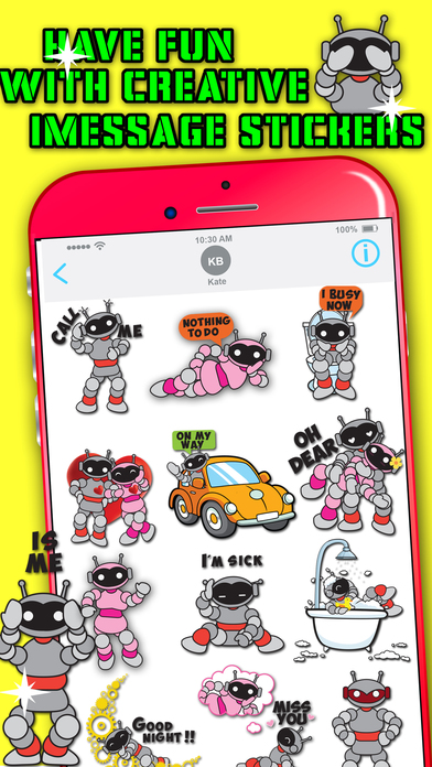 Smart Robot Animated Sticker screenshot 3