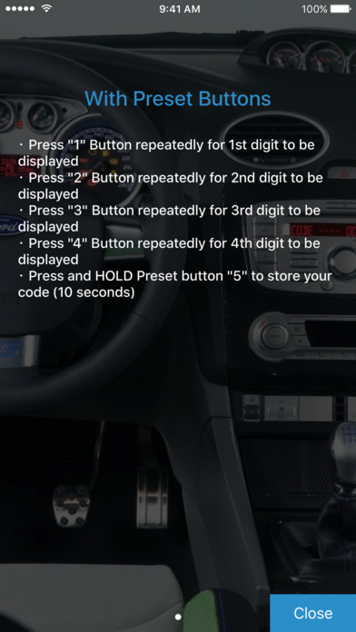 Radio Code for Ford M screenshot 4