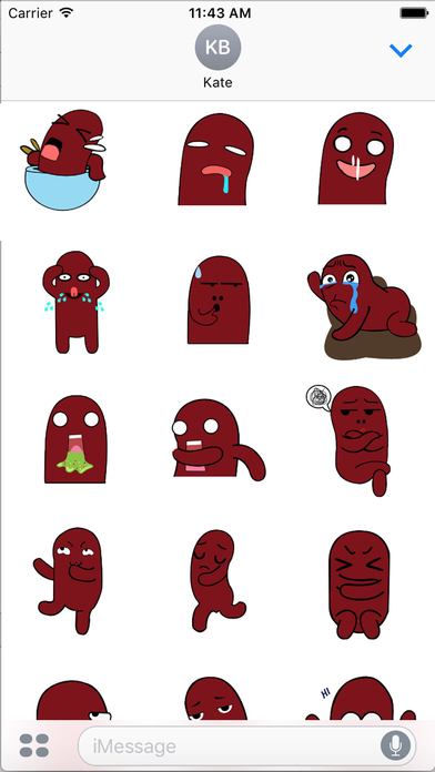 Zombie Sausage Sticker - Dirty Emoji GIF screenshot 2