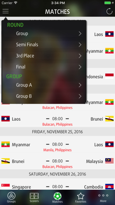 Live Scores for AFF Cup 2018 screenshot 3