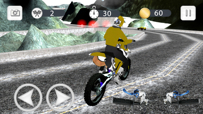 Snow Stunt Bike Rally Racer screenshot 3