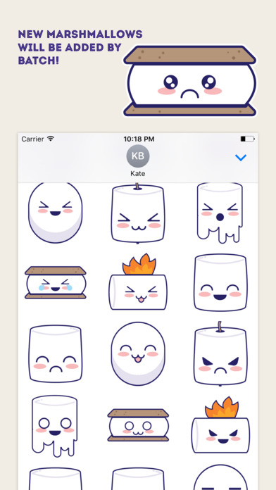 Marshmallow Kawaii Emoji screenshot 3