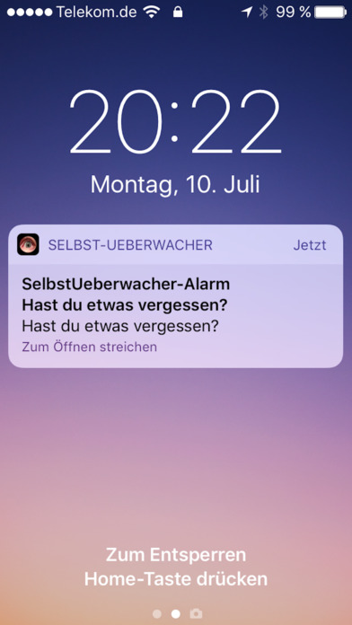 Selbst-Ueberwacher screenshot 3