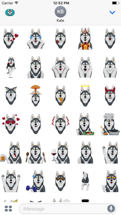 WOLFMOJI - WolfMoji sticker keyboard screenshot 2