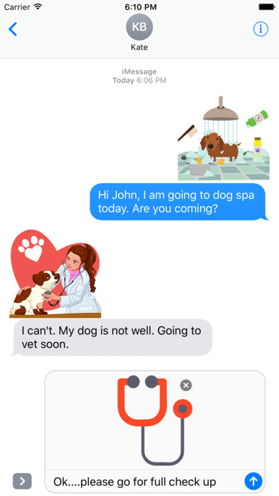Happy Healthy Dog: Vet Care & Grooming Stickers screenshot 3