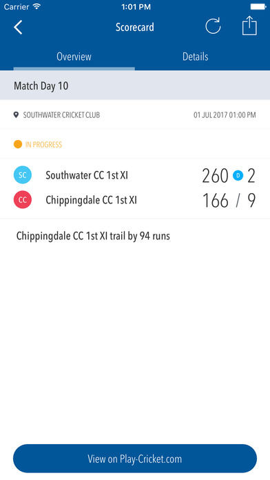 Play-Cricket Live screenshot 2