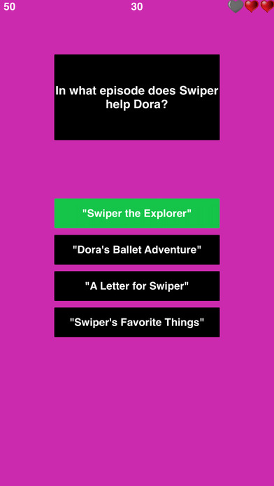 Trivia for Dora - Children Animated TV Series Quiz screenshot 3
