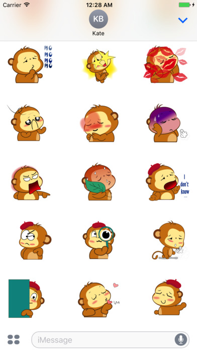 Monkeys Animated Stickers screenshot 3