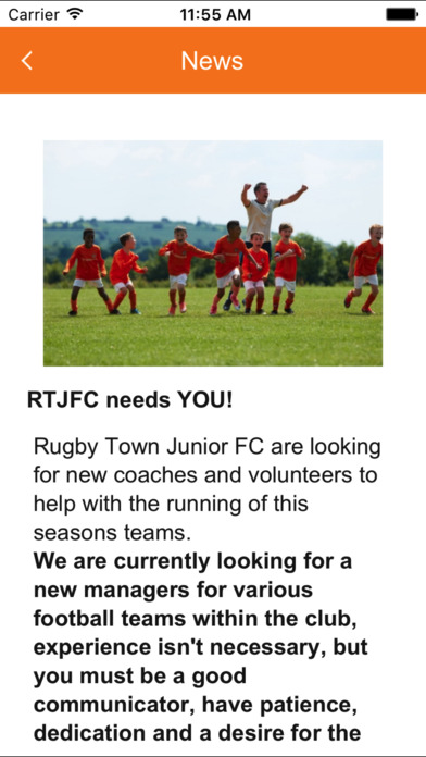 Rugby Town Juniors Football Club screenshot 4