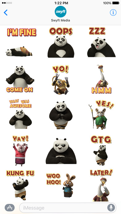 Kung Fu Panda Stickers screenshot 3