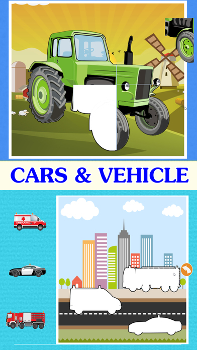 Vehicle kids learning : toddlers activities games screenshot 2
