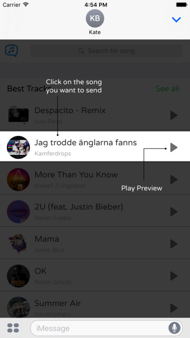 WOW Music Messaging screenshot 2