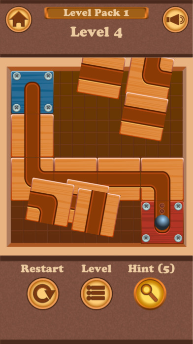 Roll Blocking Ball - Slide Puzzle screenshot 2