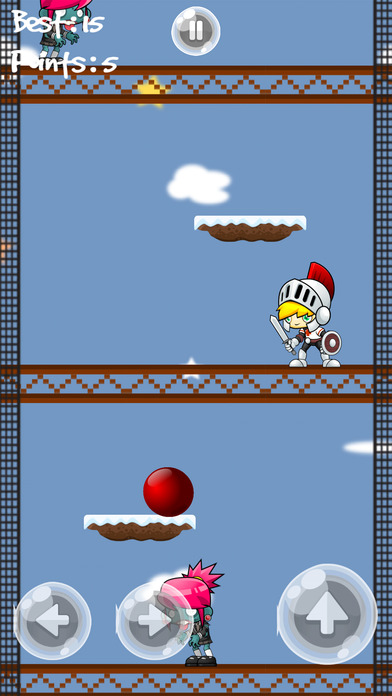 Red Ball - infinite icy tower jump screenshot 2