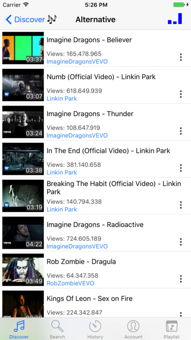 Tubex - Unlimited Music Videos Play.er & Streamer screenshot 4