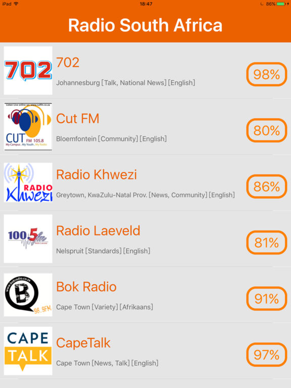App Shopper Radio South Africa Radio Südafrika (Entertainment)