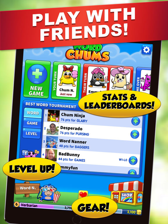 Word Chums Free – Cross Word Puzzle With Friendsscreeshot 3