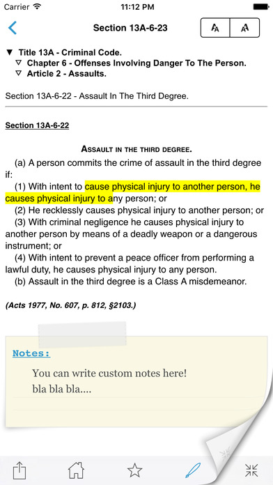 AL Criminal Code Title 13A Law screenshot 2