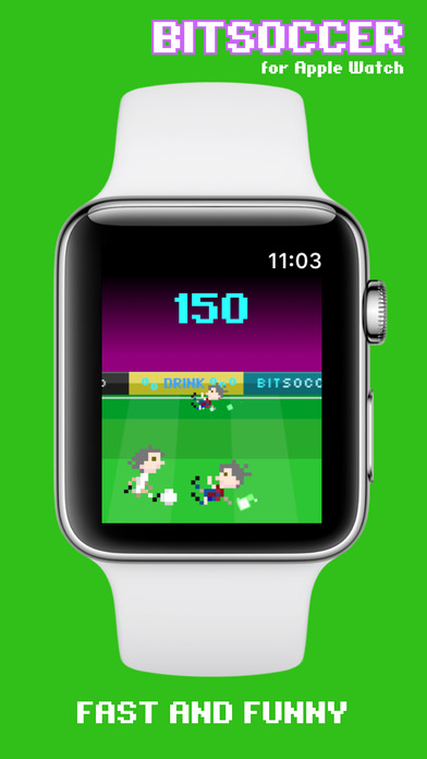 Bit Soccer arcade game screenshot 2