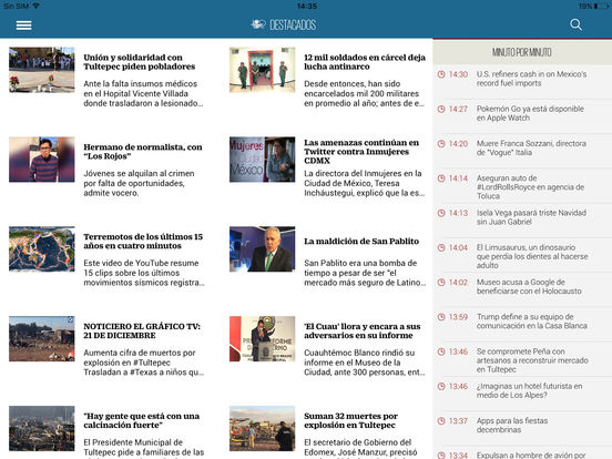 Captura de pantalla del iPad 2
