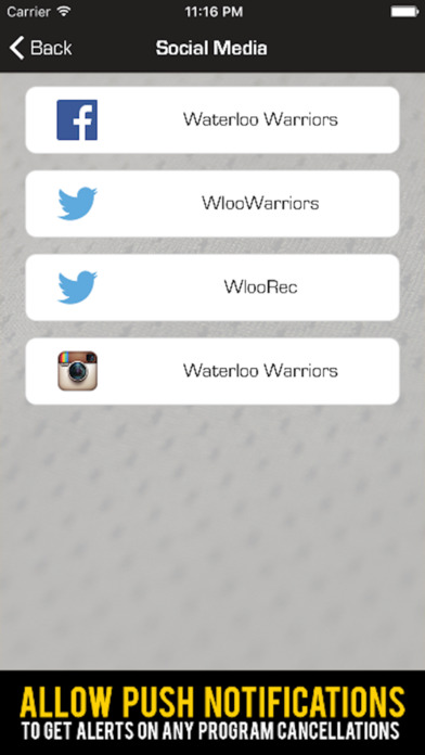 Waterloo Warriors Recreation screenshot 3
