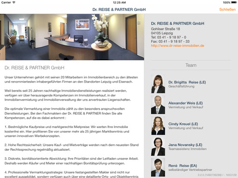 Скриншот из Dr. REISE & PARTNER GmbH - Immobilienverkauf
