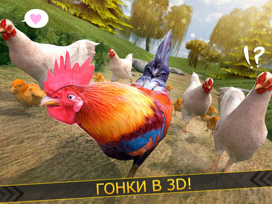 сумасшедшие гонки курица . Crazy Chicken Run на iPad