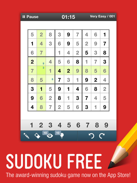 Sudoku Free - Logic and Reasoning Puzzle Solvingscreeshot 1