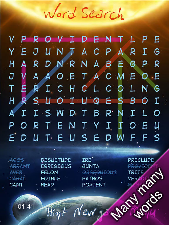 Free Word Search Puzzlesscreeshot 1