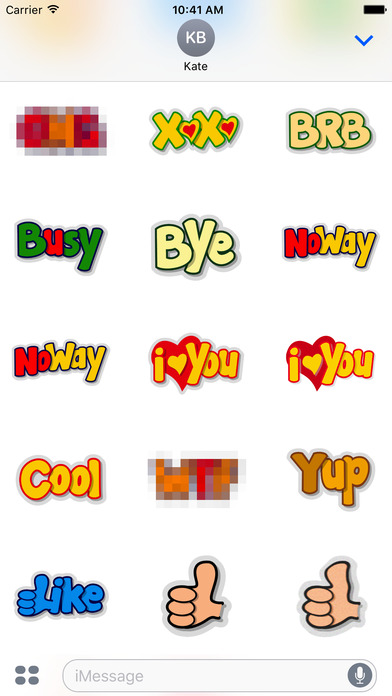 Chat text stickers screenshot 3