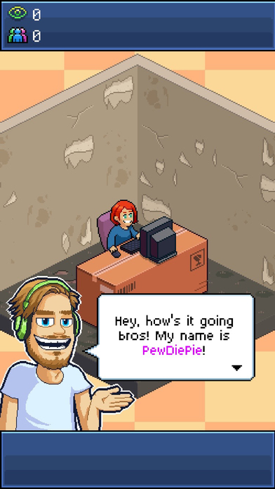 Screenshots of PewDiePie's Tuber Simulator for iPhone
