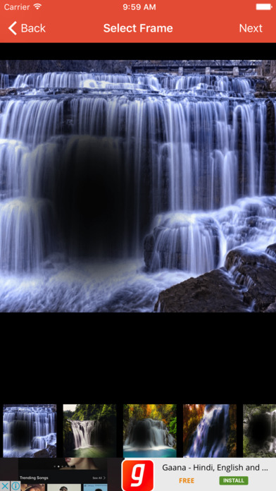 Waterfall Photo Frame screenshot 2
