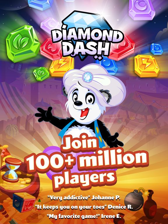 Screenshots of Diamond Dash for iPad