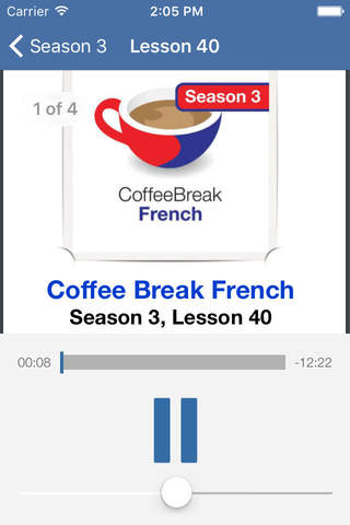 Coffe Break French - Radio Lingua Network - audio. screenshot 4